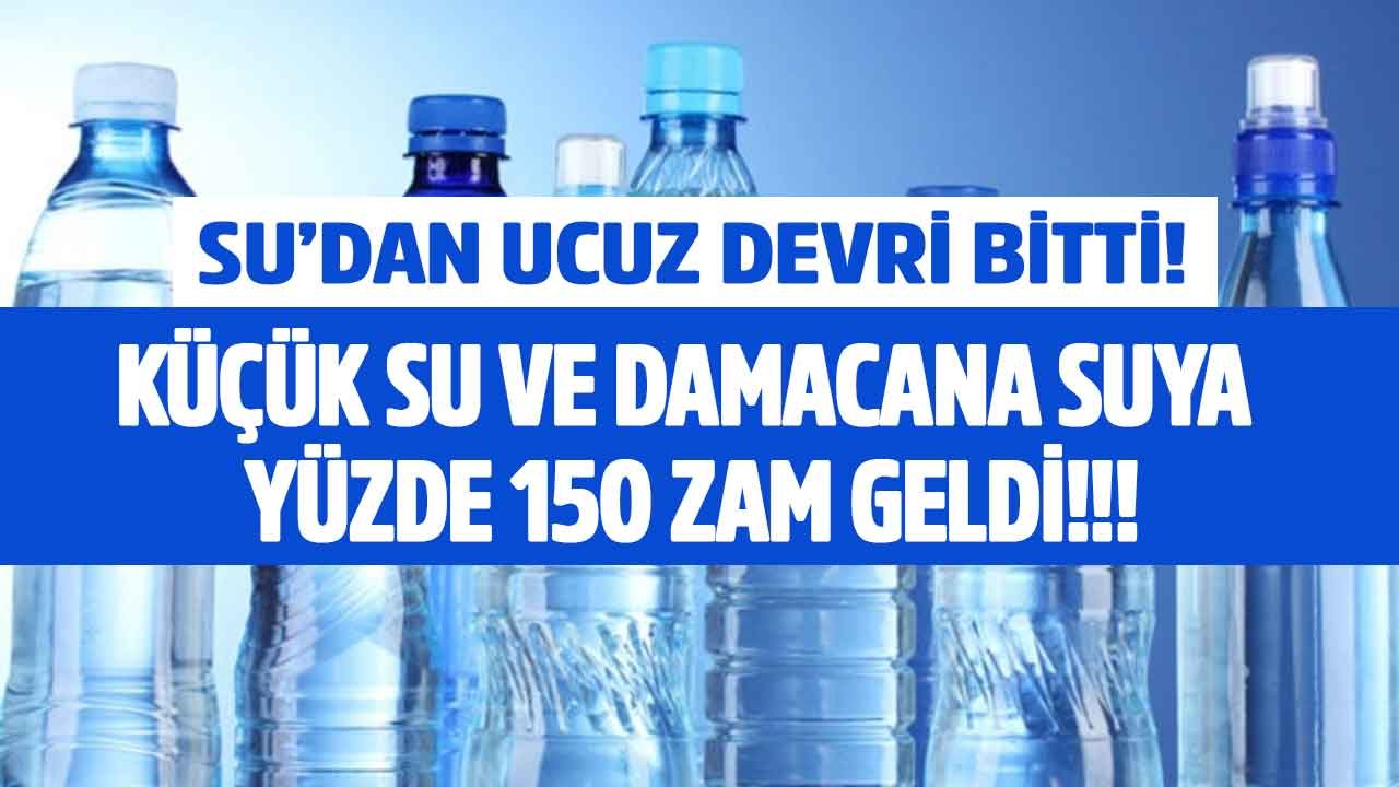 Damacana Su Fiyatlarına Yüzde 150 Zam Geldi, Küçük Su Fiyatları Cep Yaktı! Susayan Çeşmeye Koşacak