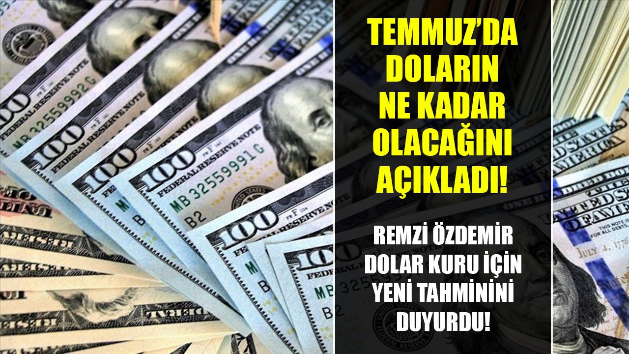 Dolar Yakıp Yıkıp Uçar Gider Yorumunu Yapan Remzi Özdemir Temmuz Ayında Dolar Kurunun Kaç TL Olacağını Açıkladı