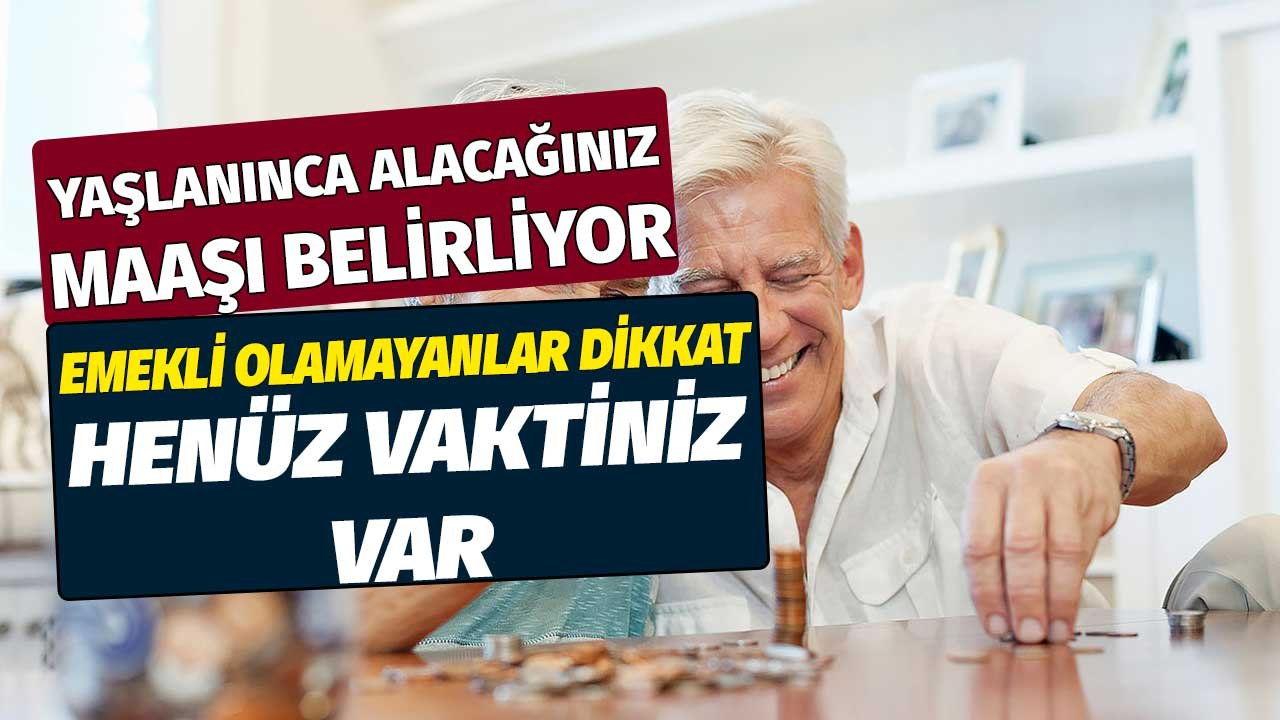 Yaşlanınca alacağınız maaşı belirliyor! Emekli olamayanlar dikkat henüz vaktiniz var