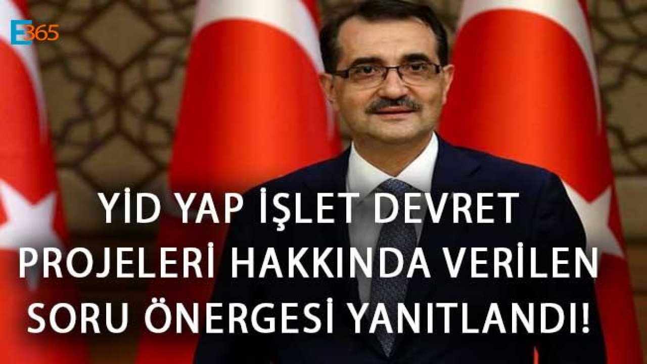 YİD Yap İşlet Devret Projeleri Hakkında Verilen Soru Önergesi Yanıtlandı!