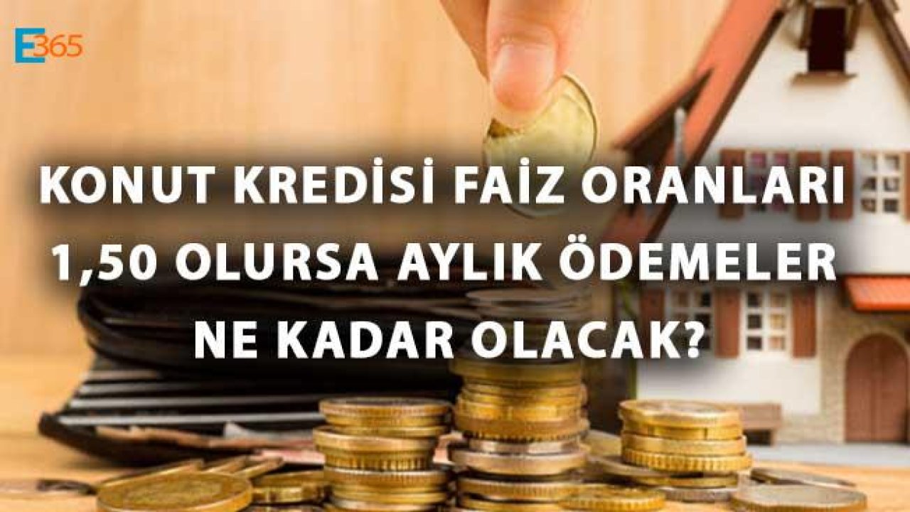 Konut Kredisi Faiz Oranları 1,50 Olursa Aylık Ödemeler Ne Kadar Olacak?