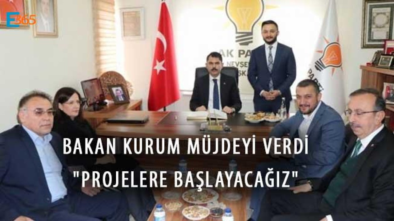 Bakan Kurum Müjdeyi Verdi "Projelere Başlayacağız"