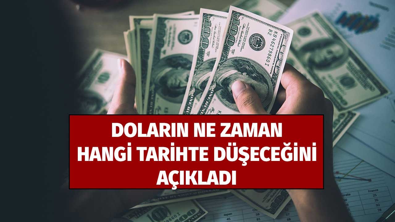 TL'nin ne zaman yükseleceğini açıkladı! Dolar biriktirenler tarih vererek düşecek uyarısı yaptı