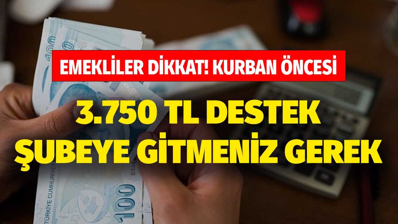 Emekliler 3.750 TL promosyon ödenecek! Kurban öncesi nakit arayanlar dikkat