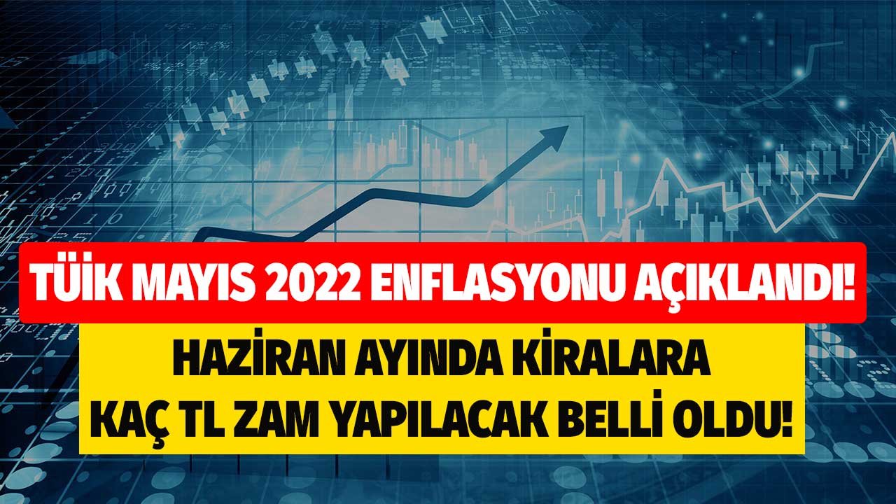 Son dakika: TÜİK Mayıs 2022 enflasyonu ve TEFE TÜFE Haziran ayı kira artışı zam oranı belli oldu!