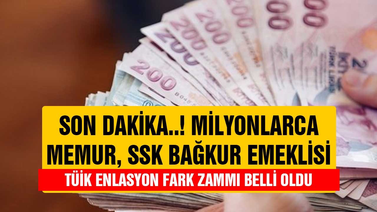 İlk 5 aylık TÜİK enflasyon farkı zam oranları! 2022 SSK Bağkur Emekli Memur Temmuz 2022 maaş hesaplama ekranı