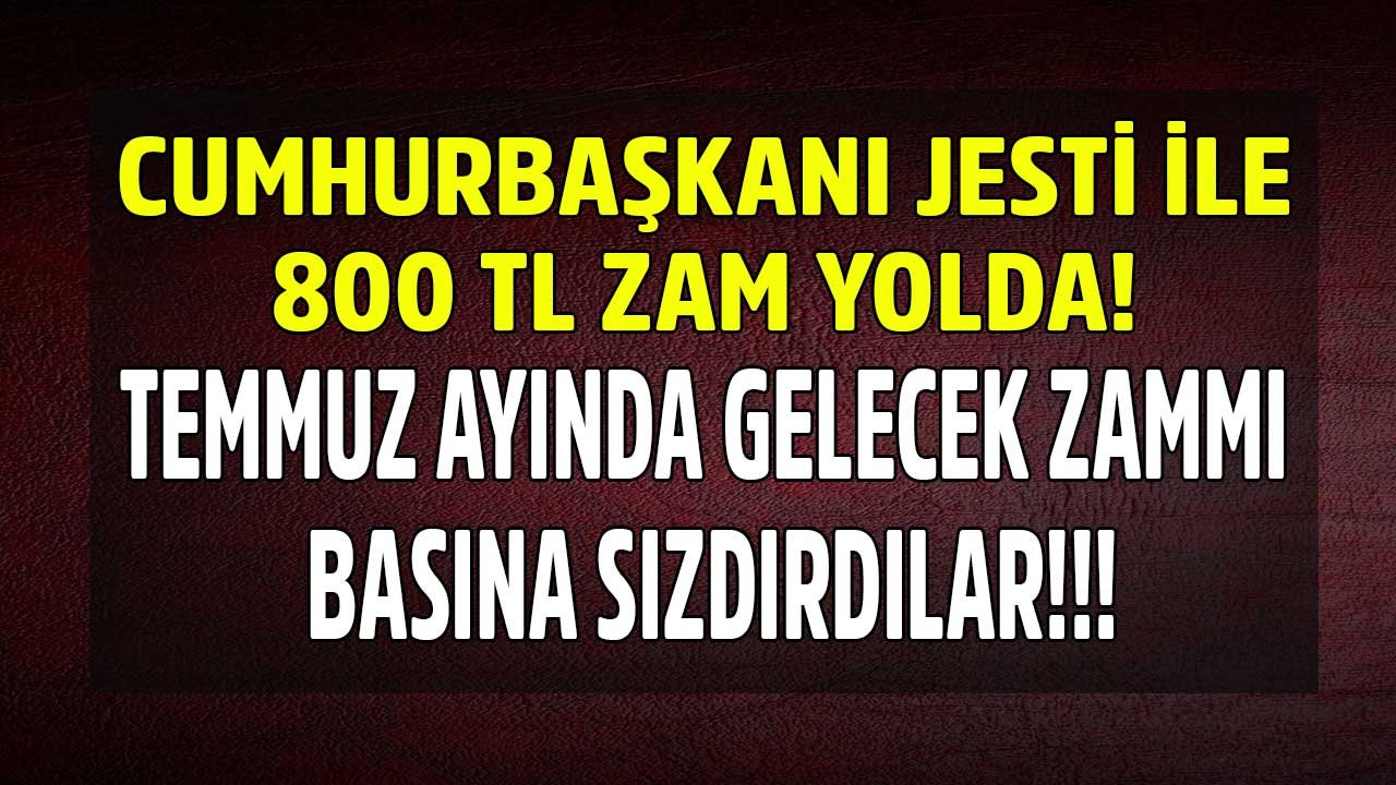 Cumhurbaşkanı Jesti İle 800 TL Zam Yolda! 65 Yaş, Evde Bakım, Engelli, Dul ve Yetim Maaşına Temmuz Zammı Sızdırıldı