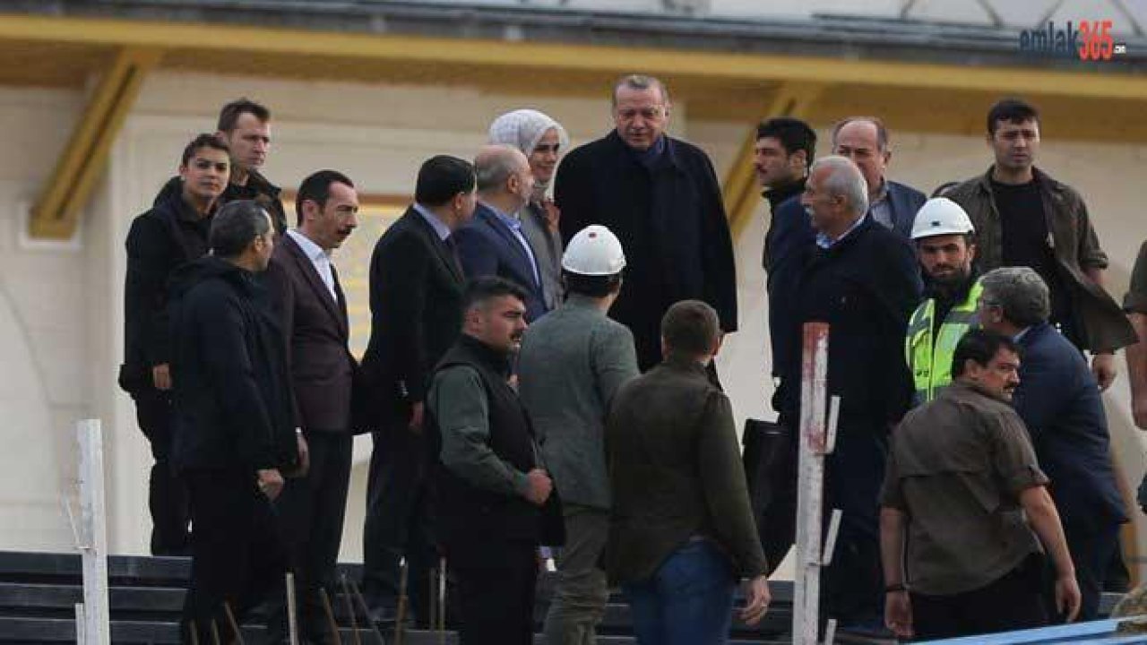 Cumhurbaşkanı Erdoğan Çamlıca Camii İnşaatını Denetledi