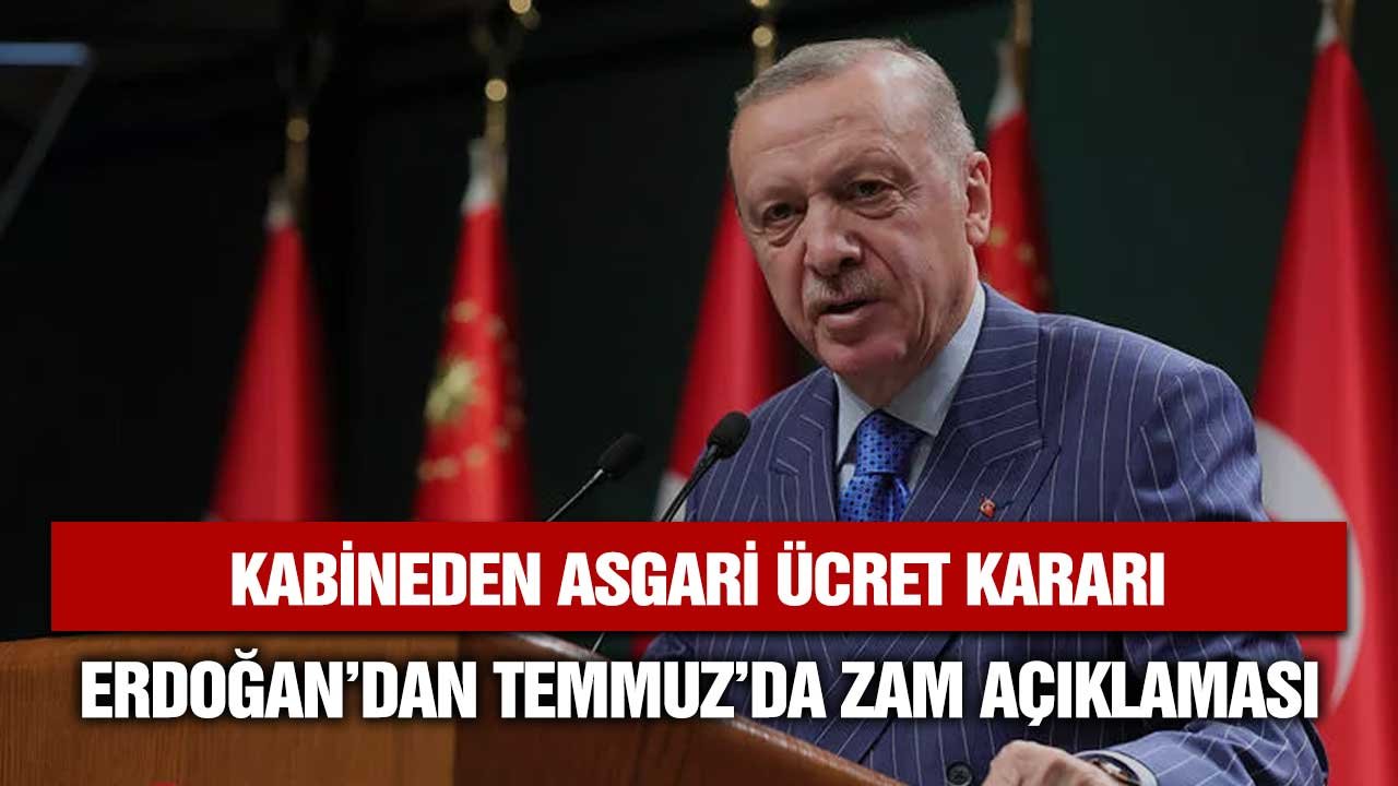 Kabineden asgari ücret kararı çıktı mı? Erdoğan'ın memur, emekli, çalışanlar için zam konuşması