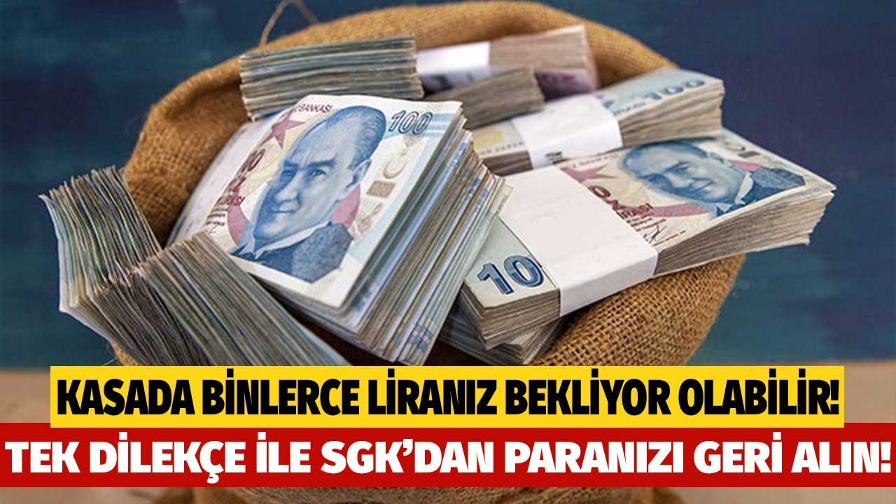 Binlerce kişi bilmiyor! SGK'da kalan toplu paranızı tek bir dilekçe ile alabilirsiniz!