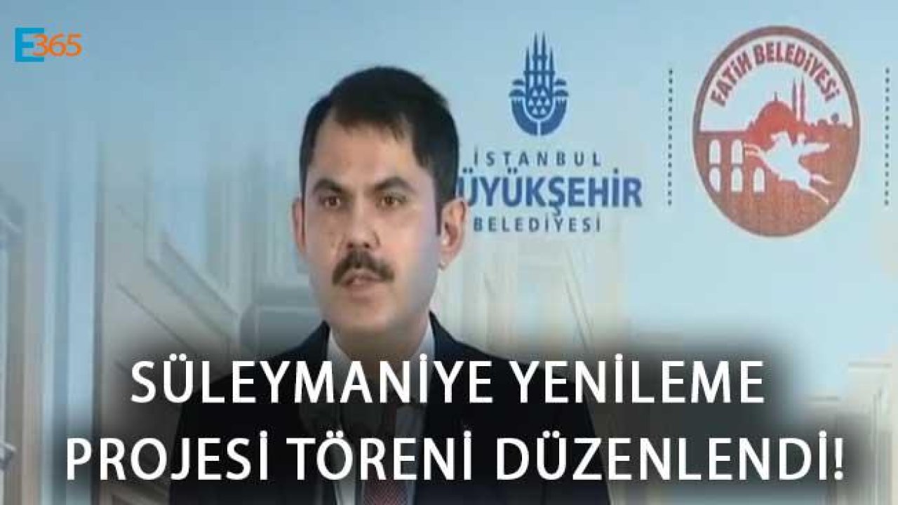 Süleymaniye Bölgesi Yenileme Projesi 1. Etap Başlama Töreni Düzenlendi