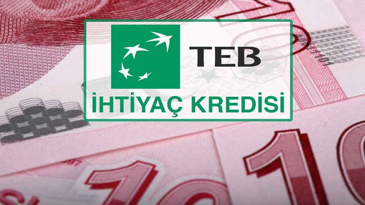 TEB'den 3 Ay Ertelemeli Hoş Geldin Faizli Bayrama Özel 10.000 TL İhtiyaç Kredisi