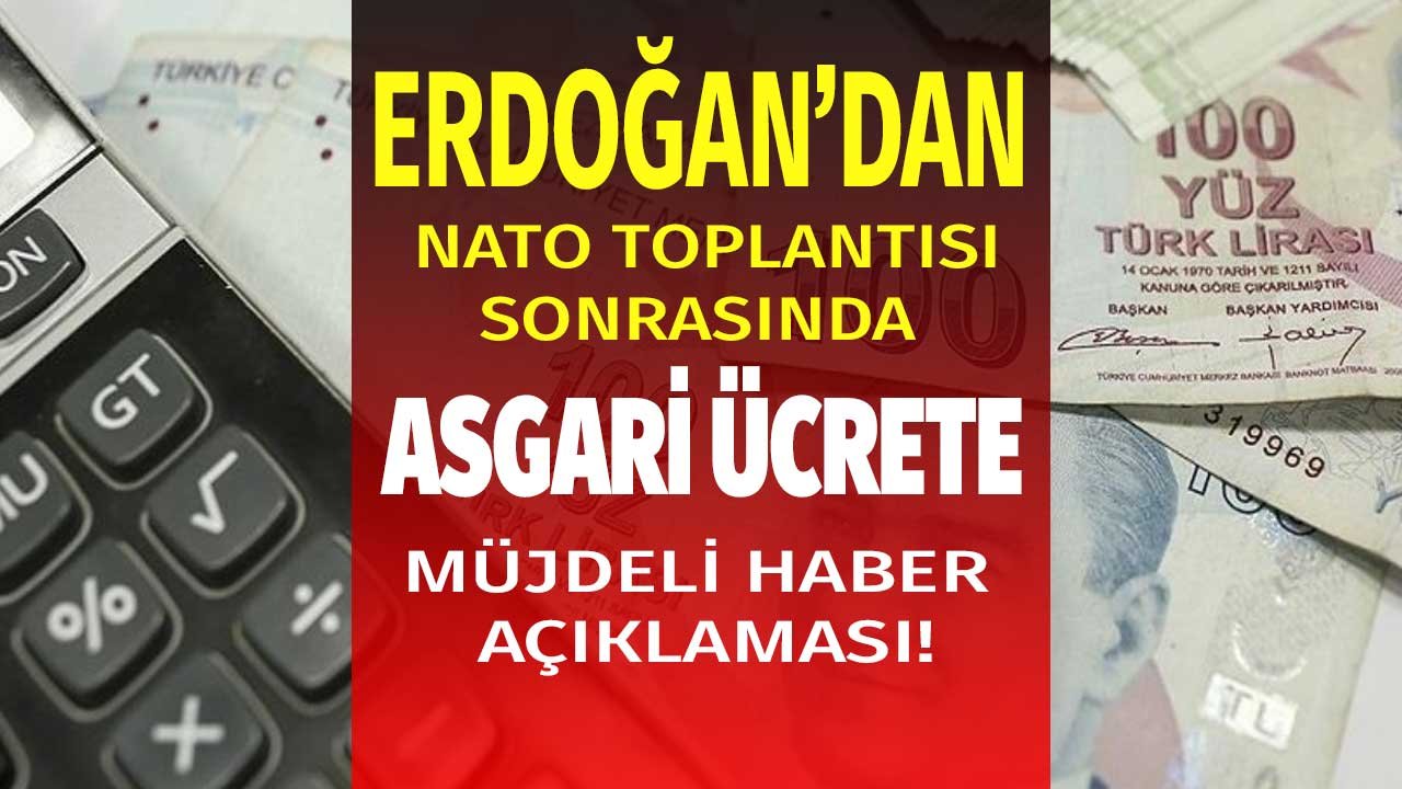 Cumhurbaşkanı Erdoğan'dan Son Dakika Asgari Ücrete Müjdeli Haber Açıklaması!