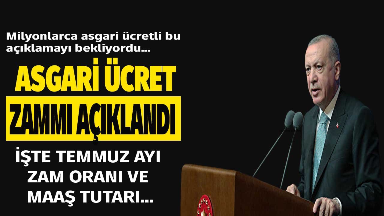 SON DAKİKA! Erdoğan Beklenen Zam Oranını Açıkladı, Yeni Zamlı Asgari Ücret Maaşı Kaç TL Oldu?