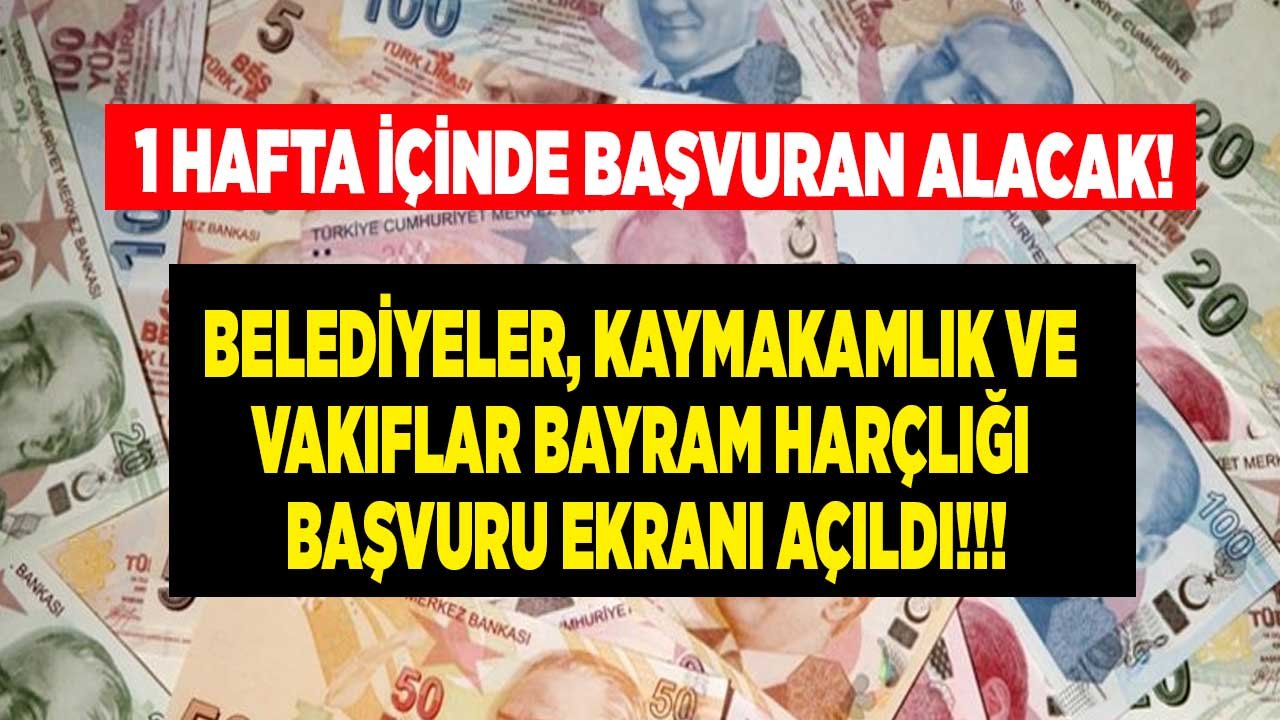 Belediyeler Bayram Harçlığı Dağıtmaya Başladı! Başvuru Nereden, Nasıl Yapılacak?