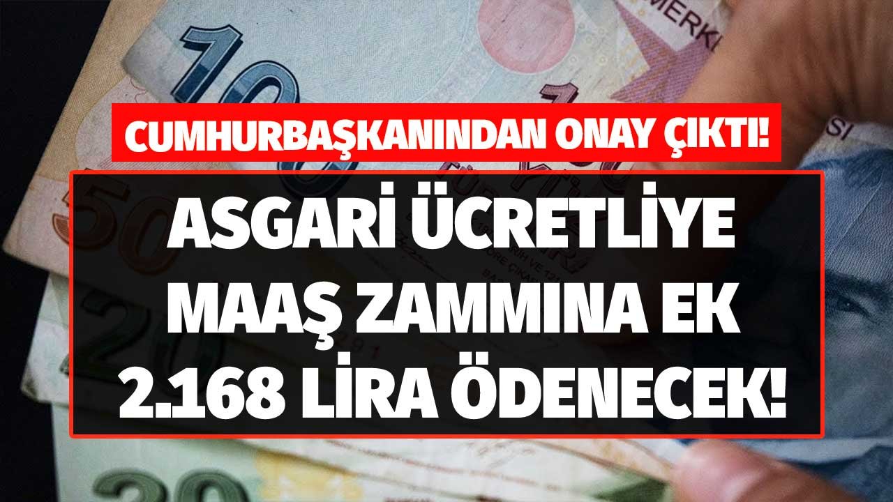 Cumhurbaşkanı onayladı: Kurban Bayramı öncesi asgari ücretliye maaş zammına ek 2.168 TL ikramiye verilecek!