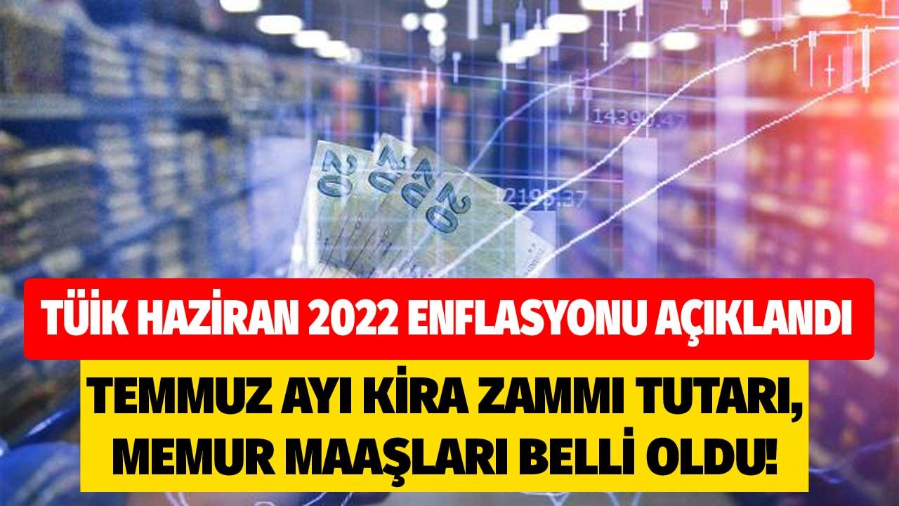 Son dakika! TÜİK Haziran 2022 TEFE TÜFE enflasyon oranı açıklandı! Temmuz ayı kira artış zam oranı belirlendi!