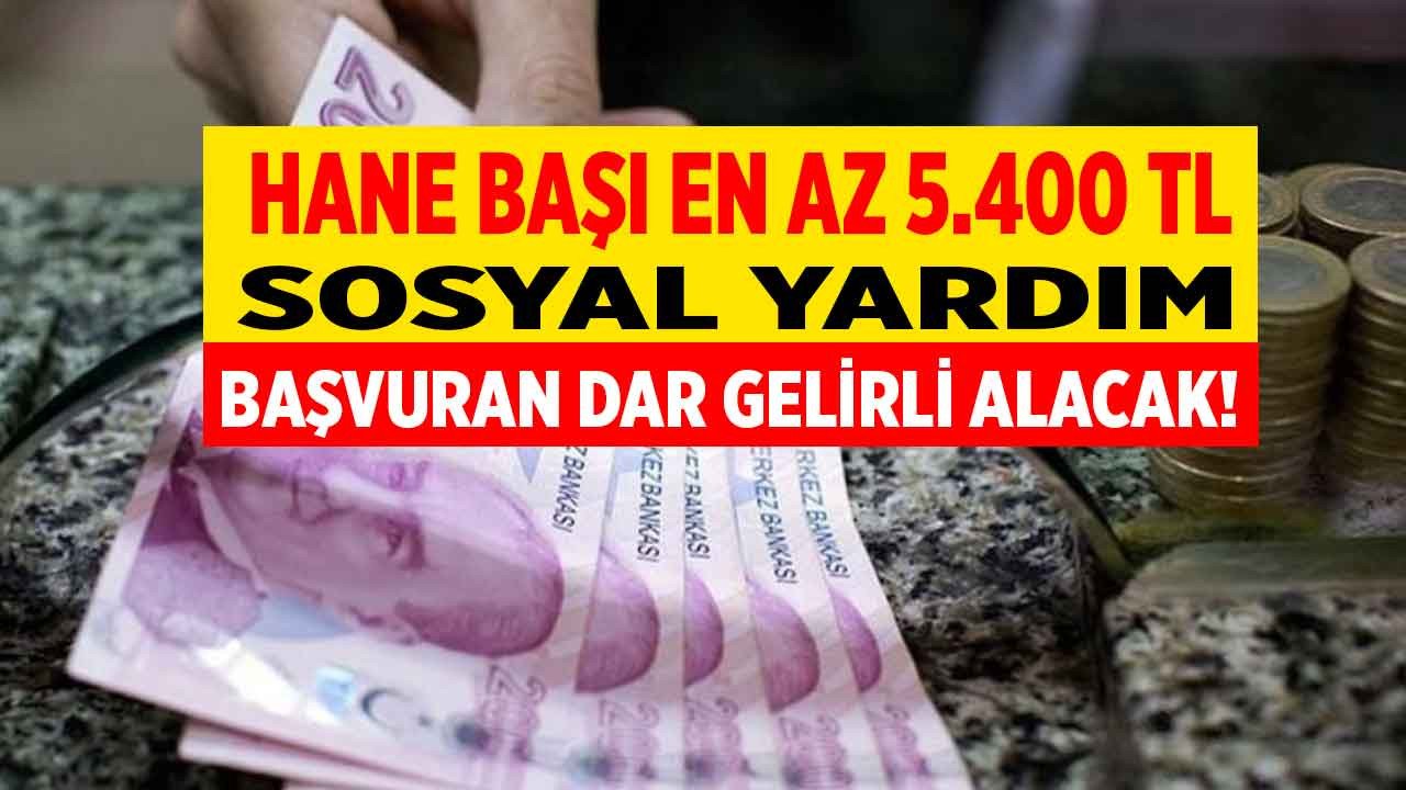 Devlet Sosyal Yardım Vanasını Açtı! e-Devlet Yeni Faz Başvuru Ekranı Açıldı: Hane Başı En Az 5400 TL Maddi Nakit Para Yardımı Ödenecek