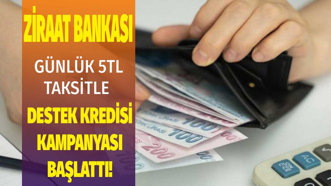 Ziraat Bankası Günlük 5 TL Taksitle Emeklilere 4.000 TL İhtiyaç Kredisi Veriyor!