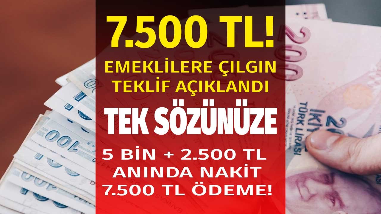 Emeklilere gün doğdu! En yüksek emekli maaşı promosyonu 2022 rekoru kırıldı, 7.500 TL sözü verildi