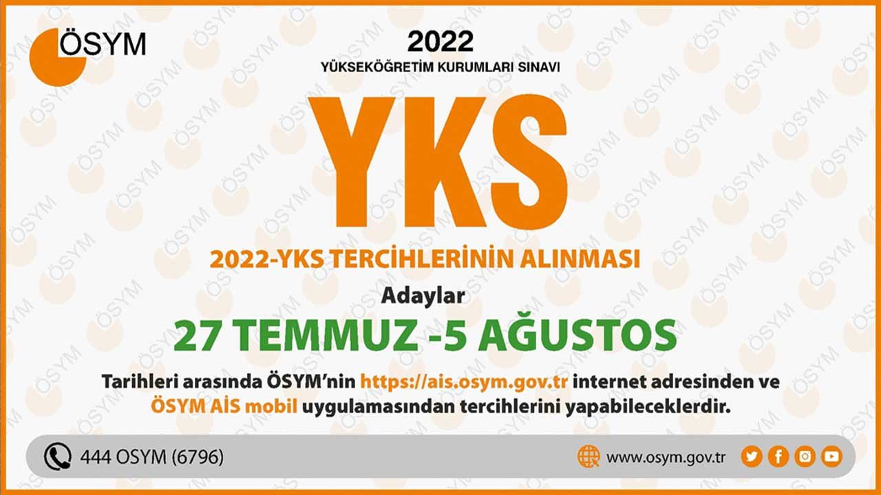 YKS Tercihleri ÖSYM Tercih kılavuzu ve ekranı 2022! YKS tercihi nereden, nasıl yapılır, ne zaman bitiyor?