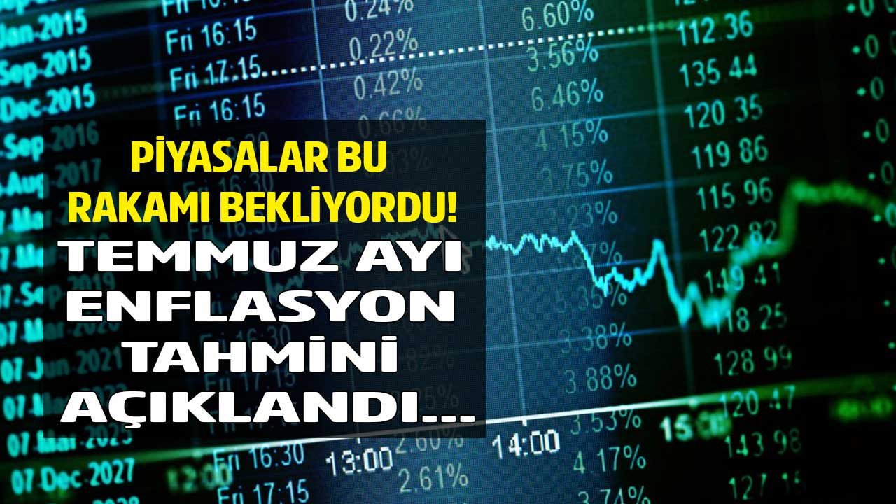 Temmuz ayı enflasyon beklentisi açıklandı! TÜİK TEFE TÜFE Temmuz enflasyonu ne zaman açıklanacak?