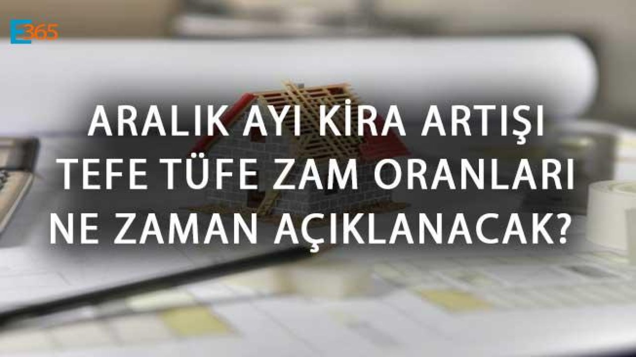 Aralık Ayı Kira Artışı TEFE TÜFE Zam Oranları Ne Zaman Açıklanacak?