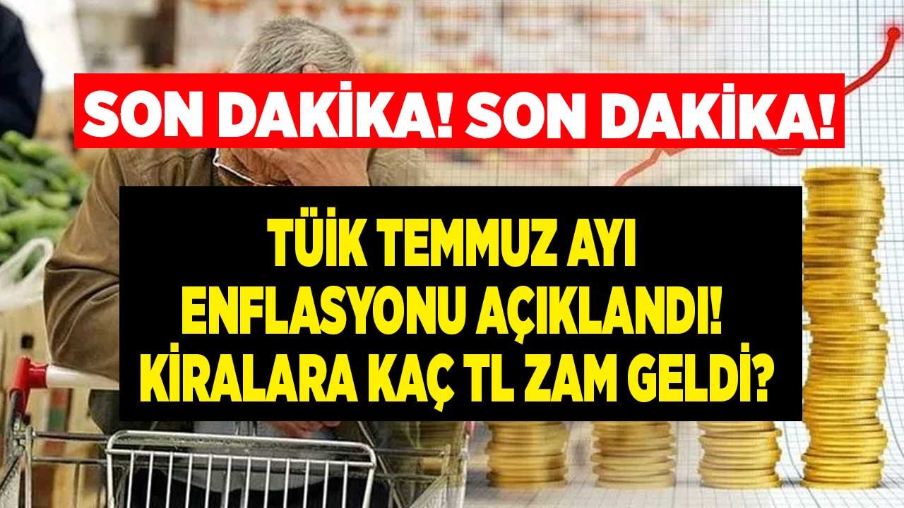 Son Dakika: TÜİK TEFE TÜFE Temmuz ayı enflasyonu ve Ağustos 2022 resmi kira artışı zam oranı açıklandı! Kiralara kaç TL zam geldi?