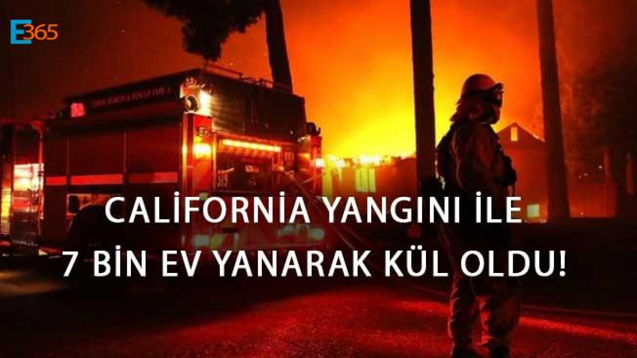 California Yangını İle 7 Bin Ev Yanarak Kül Oldu!