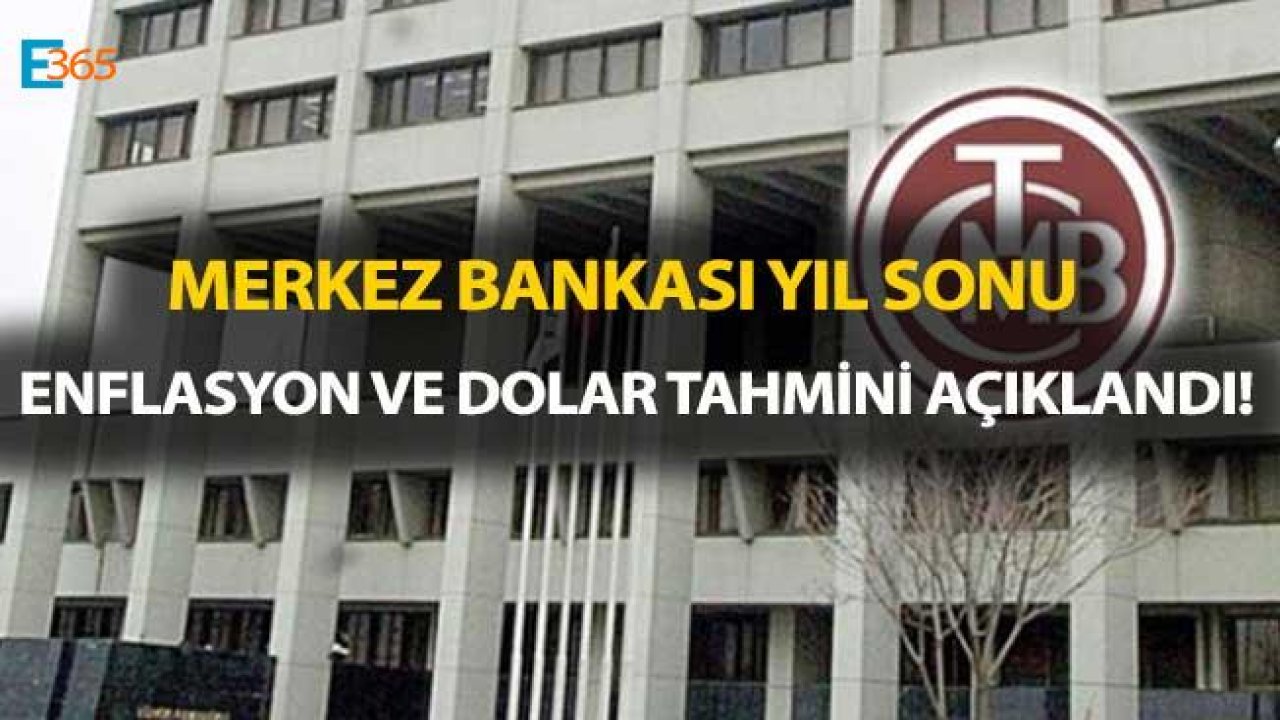 Merkez Bankası  Yıl Sonu 12 Aylık Enflasyon Beklentisi Açıklandı