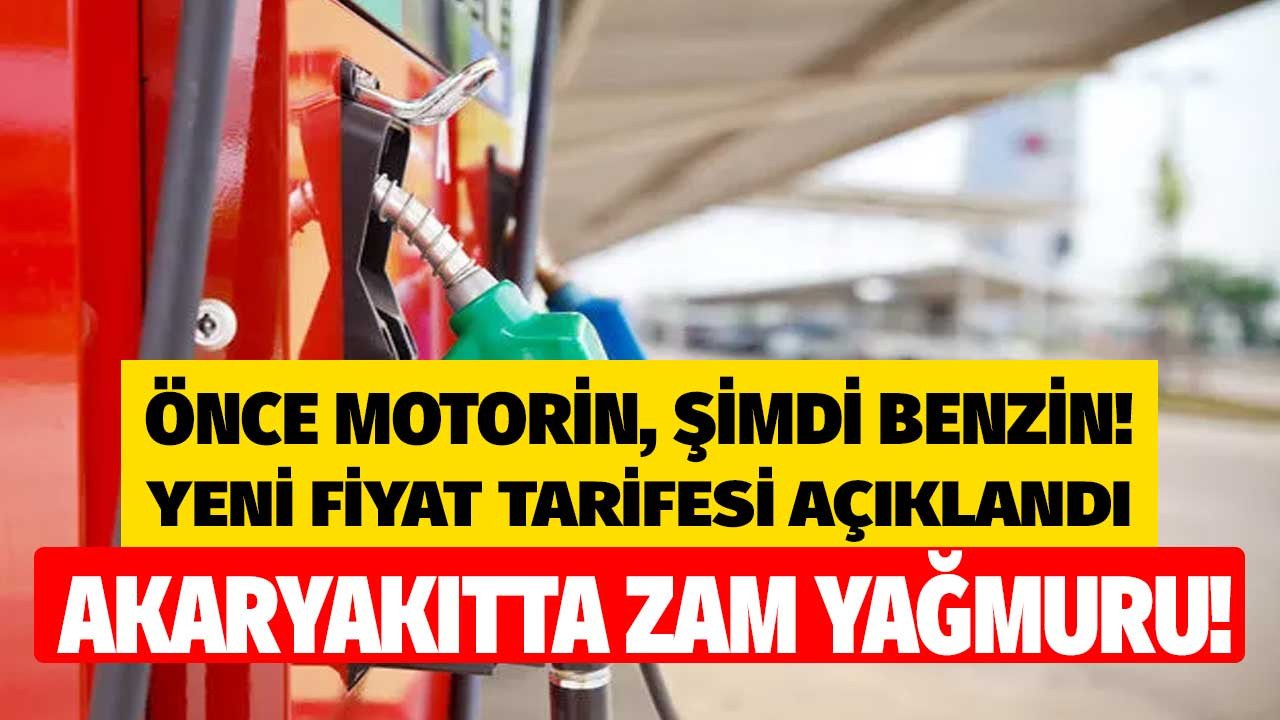 Akaryakıtta zamlar durulmuyor! Motorine 81 kuruşluk zam sonrası şimdi de benzin…