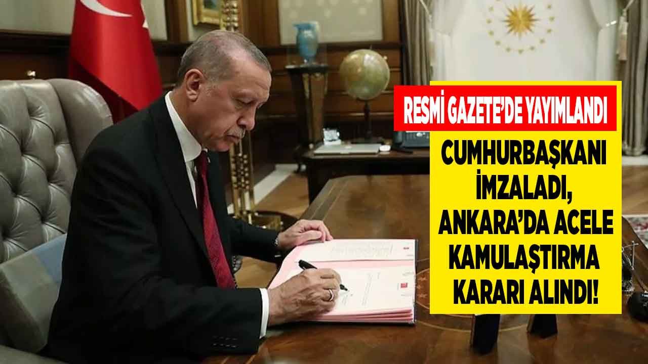 Ankaralılar Dikkat! Ankara Uzay ve Havacılık İhtisas Organize Sanayi Bölgesi için 2 ilçede acele kamulaştırma kararı çıktı!