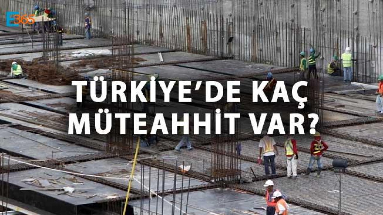 Bakan Kurum Açıkladı "Türkiye'de Kaç Müteahhit Var?"