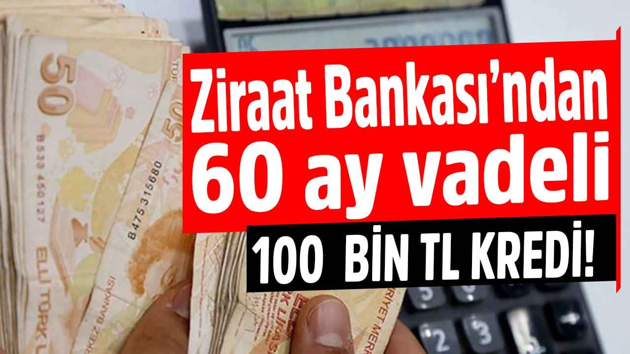 Başvuru ekranı açık: Ziraat Bankası aylık 2.347 TL taksitle 60 ay vadeli 100.000 TL kredi veriyor! İşte kredi hesaplama tablosu ve başvuru şartları