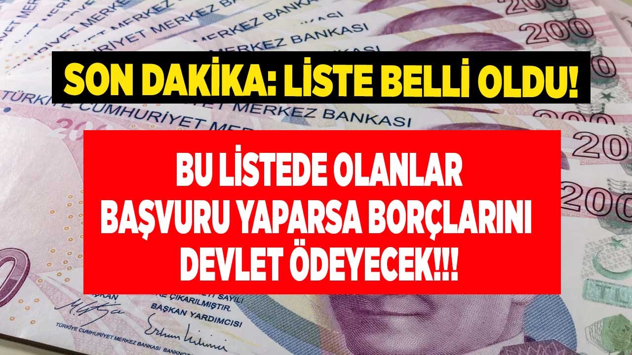 SON DAKİKA: Bu listede olanların borçlarını devlet ödeyecek! İcralık borçlara devlet desteği başvurusu nasıl yapılacak, başvuru şartları neler?