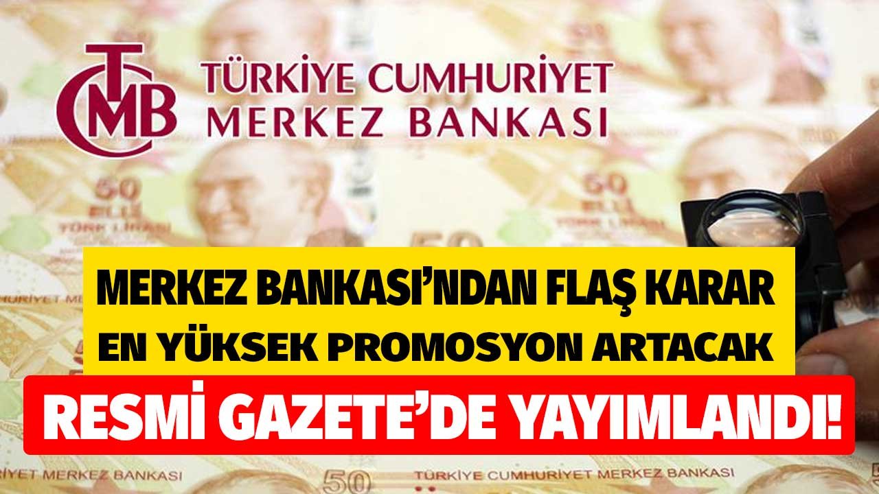 Resmi Gazete'de yayımlandı: Emekliye maaş promosyonu yarışına Merkez Bankası gazı! TCMB kararı ile en yüksek promosyon artabilir