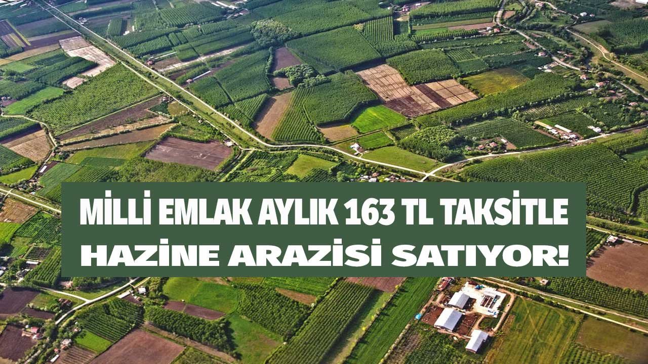 Hiç evi olmayanlar dikkat! Milli Emlak aylık 163 TL taksitle satılık hazine arazileri yayımlandı