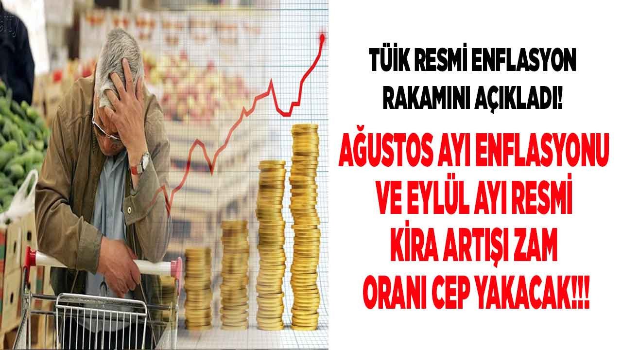 Son dakika! TÜİK TEFE TÜFE Ağustos enflasyonu 2022 ve Eylül ayı resmi kira artışı zam oranı açıklandı!