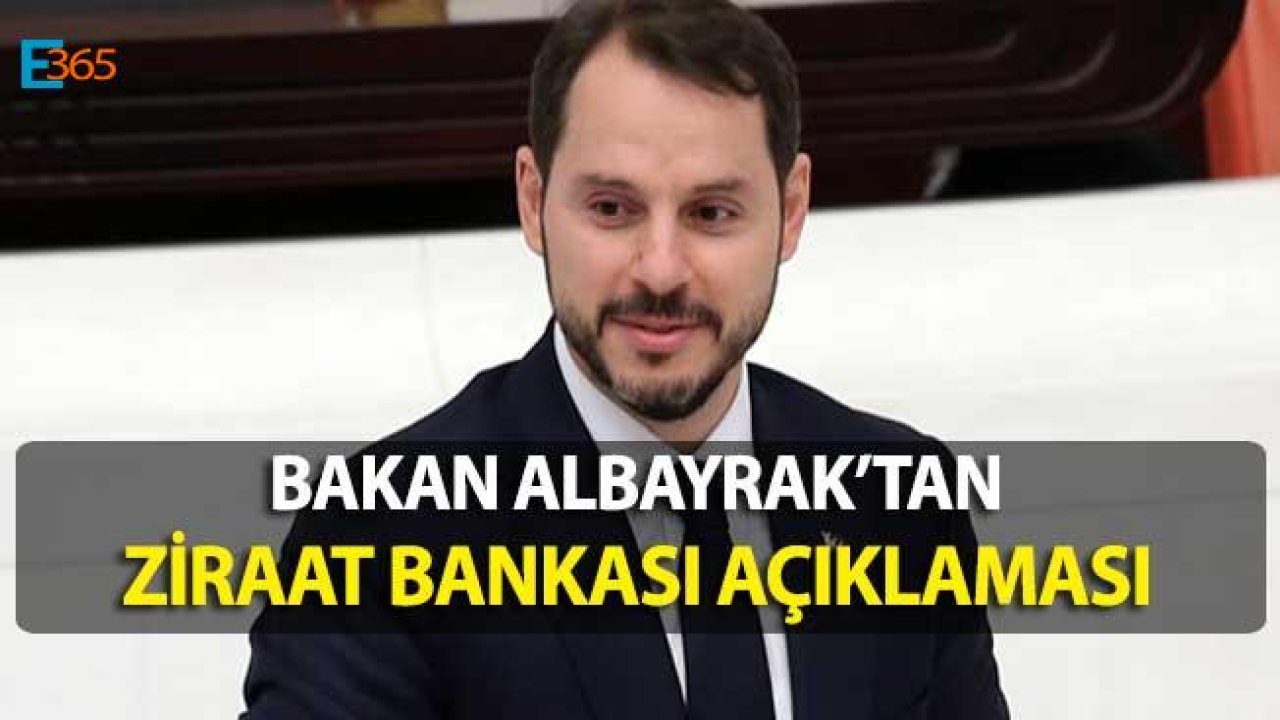 Bakan Berat Albayrak'tan Ziraat Bankası Konut Kredisi Açıklaması!