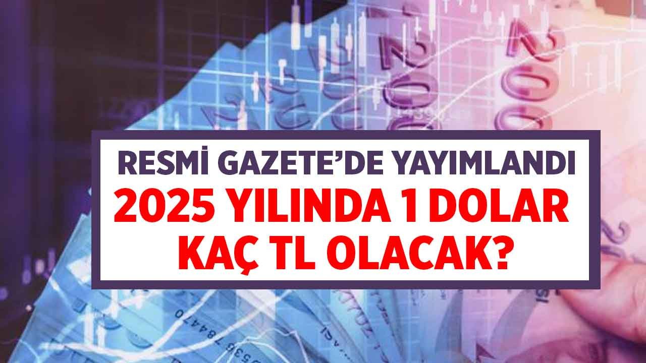 Cumhurbaşkanı Erdoğan imzaladı, Resmi Gazete'de yayımlandı! 2025 yılında 1 dolar kaç TL olacak açıklandı