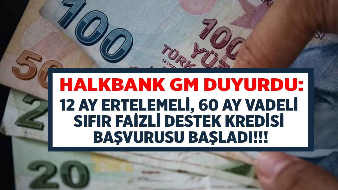 Halkbank genel müdürü Arslan bizzat kendisi açıkladı, faizsiz kredi başvurusu başladı! Gençlere, kadınlara esnafa sıfır faizli destek kredisi