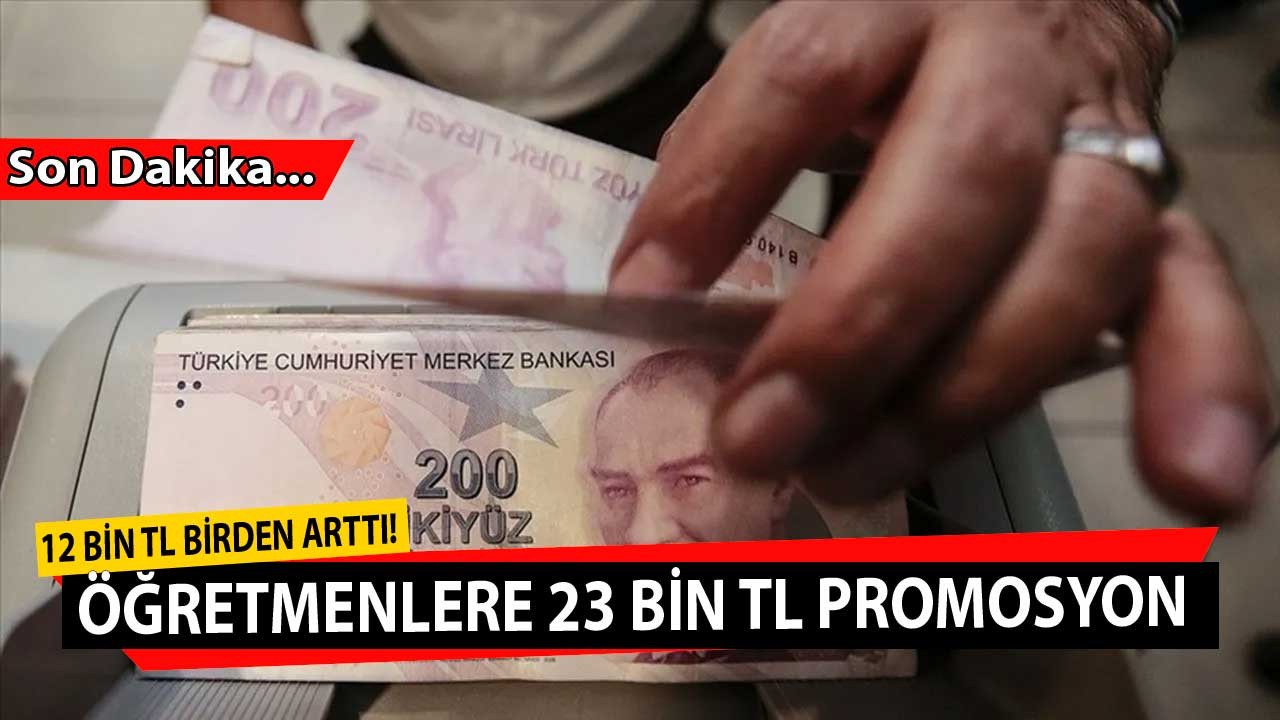 Milli Eğitim Müdürlüğü imzayı attı öğretmenlere 12 bin liralık ek promosyon ile maaş promosyonu 23.000 TL oldu!