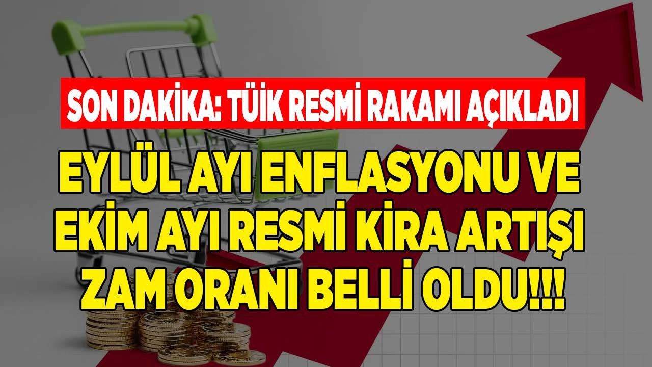 Son dakika! TÜİK TEFE TÜFE Eylül ayı enflasyonu ve Ekim 2022 resmi kira artışı zam oranı açıklandı