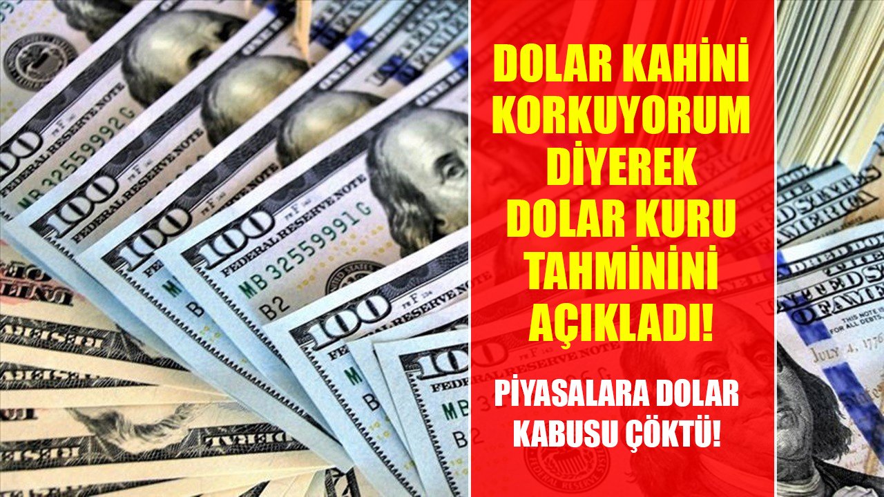 Piyasalara dolar kabusu çöktü! Dolar kahini korkuyorum diyerek dolar kuru tahminini açıkladı!