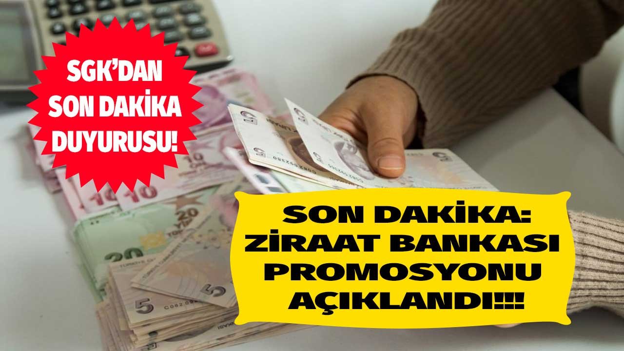 SGK rakamı duyurdu Ziraat Bankası emekli maaşı promosyonu ne kadar veriyor?