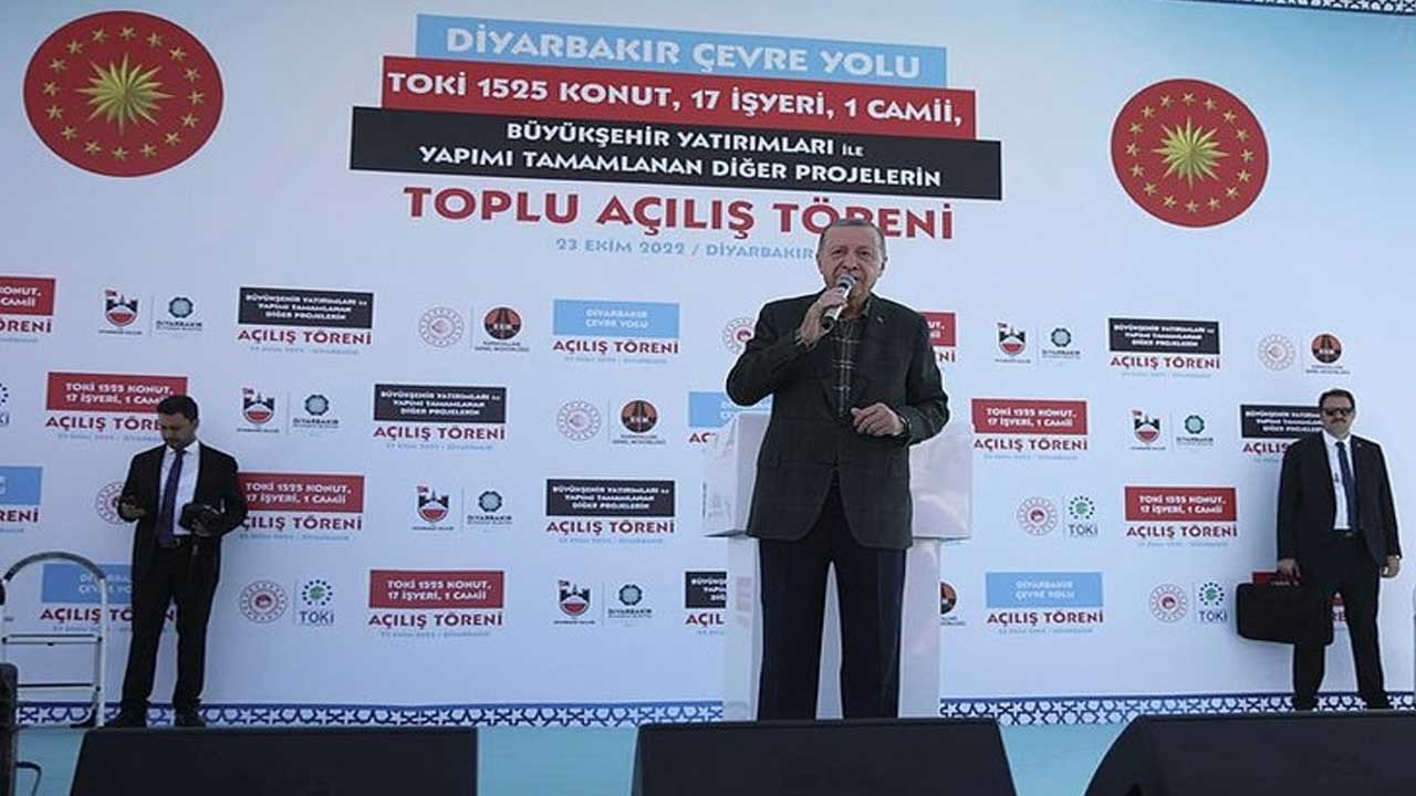 Cumhurbaşkanı Erdoğan Diyarbakır'da 140 eserin toplu açılış törenini gerçekleştirdi