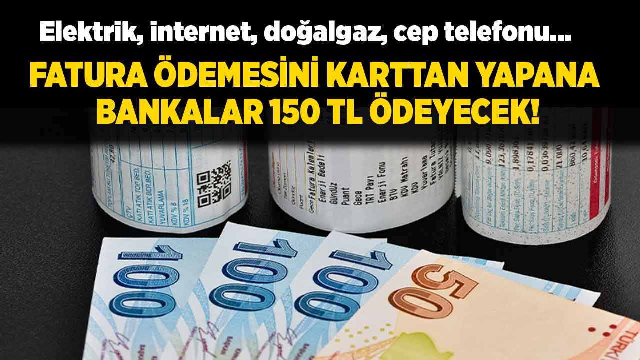 Bankalardan otomatik ödeme talimatı kampanyaları kredi kartı ile ödeyene 150 liraya varan para ödülü