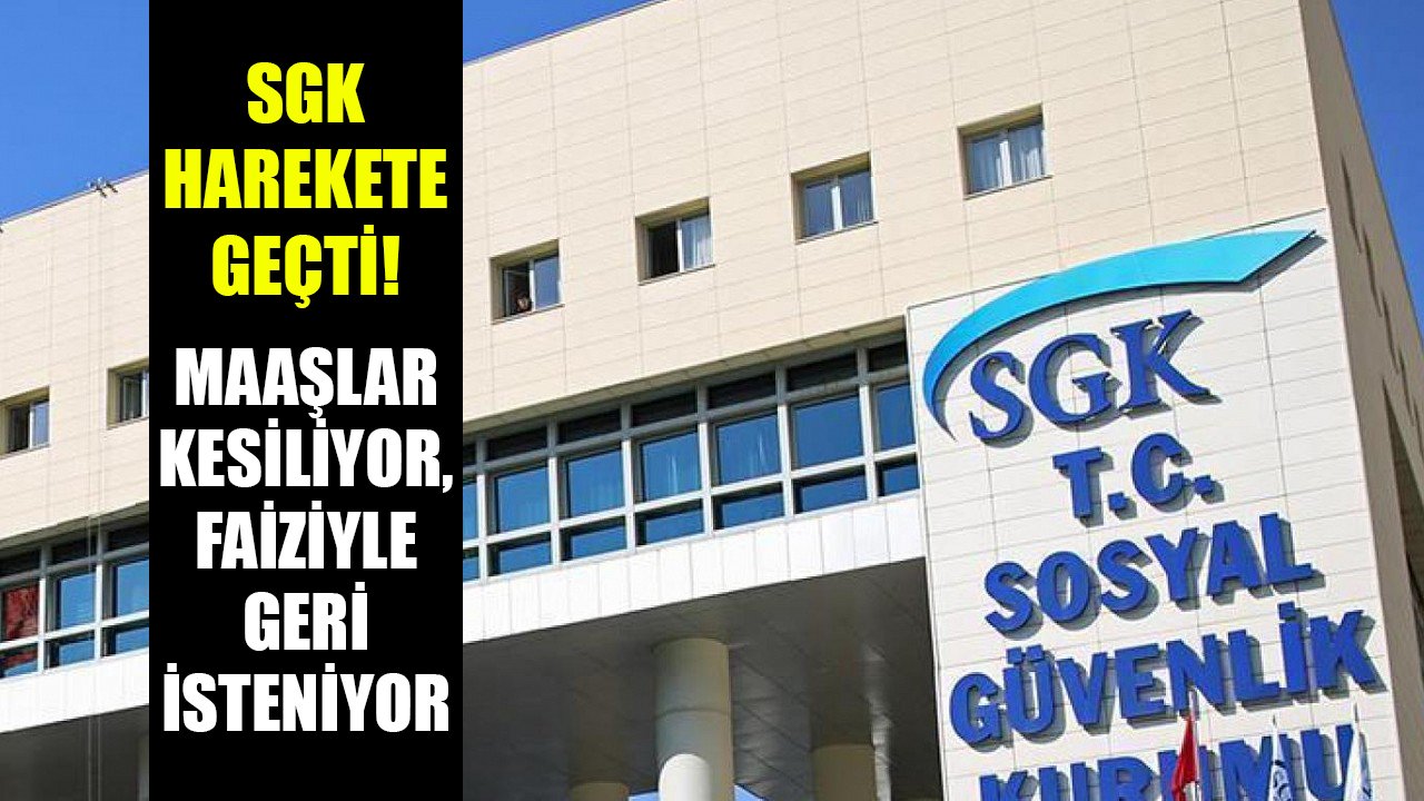 SGK harekete geçti, bunu yapanlar yandı! Maaşlar kesiliyor, ödemeler faiziyle geri alınıyor!