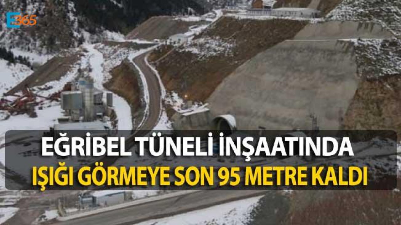 Giresun Eğribel Tüneli İçin Işığa 95 Metre Kaldı!