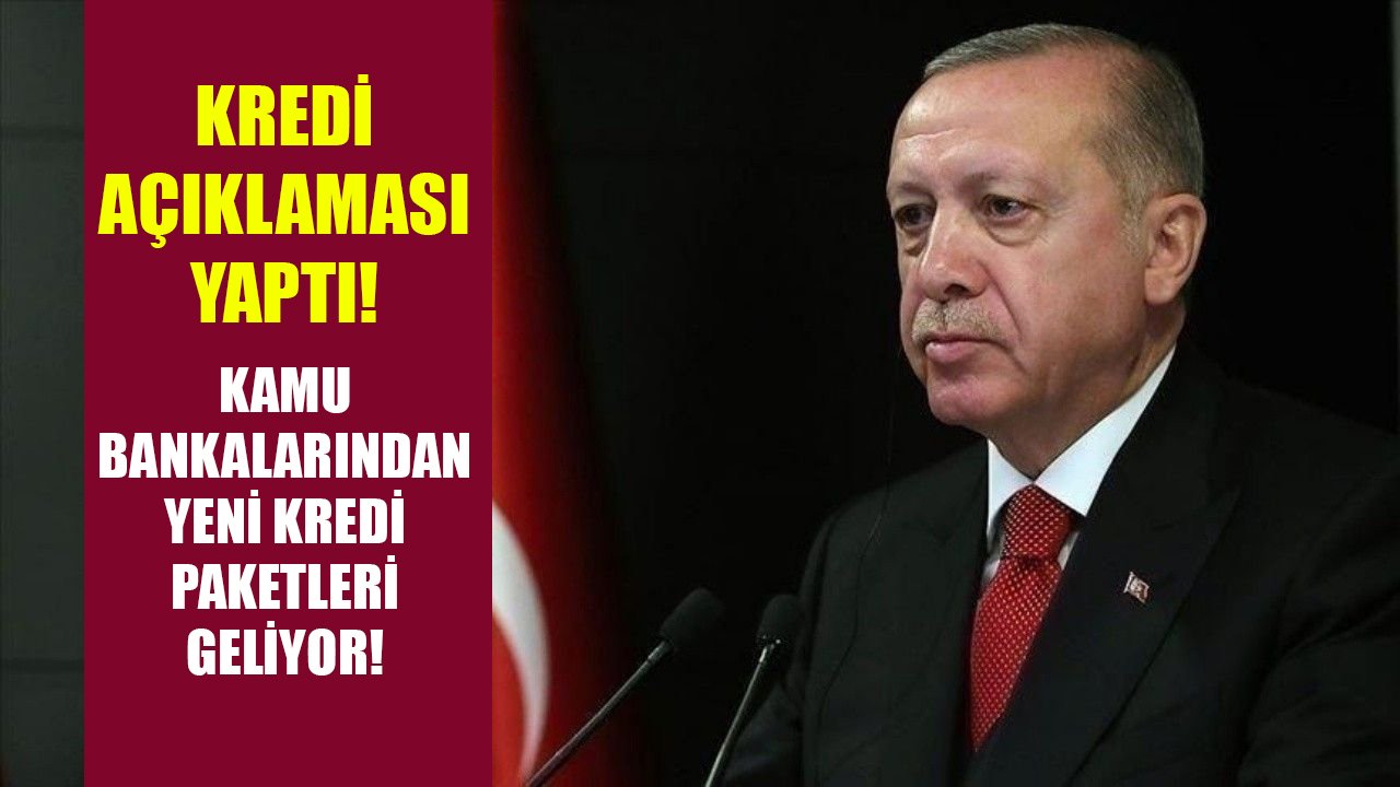 Cumhurbaşkanı Erdoğan'dan kredi açıklaması! Kamu bankalarından yeni kredi paketleri geliyor!